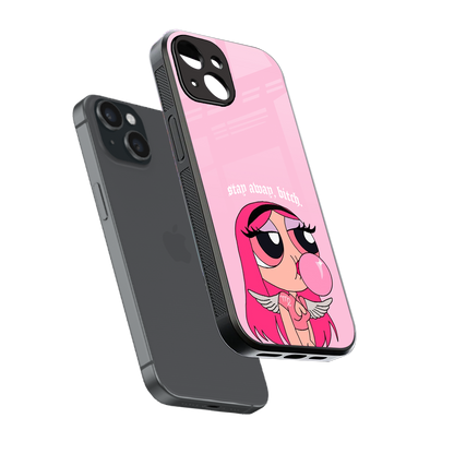 stay away back phone cover | glass case for iphone 15
