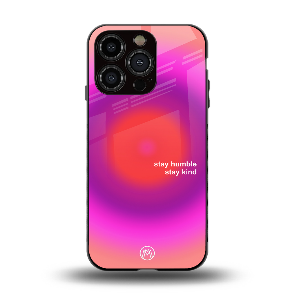 stay kind back phone cover | glass case for iphone 13 pro