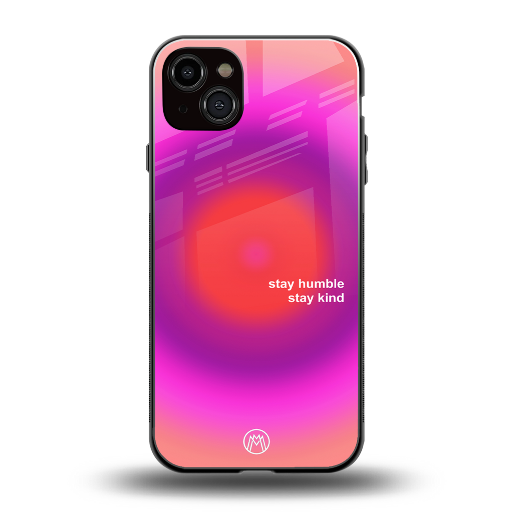 stay kind back phone cover | glass case for iphone 15 plus