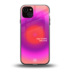 stay kind back phone cover | glass case for iphone 14 plus