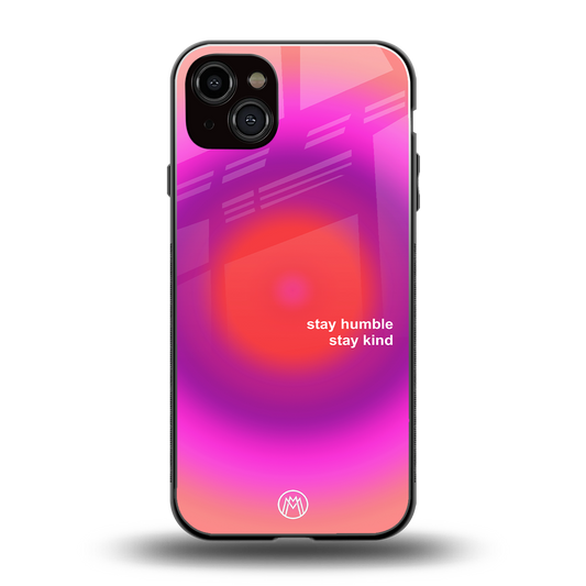 stay kind back phone cover | glass case for iphone 14 plus