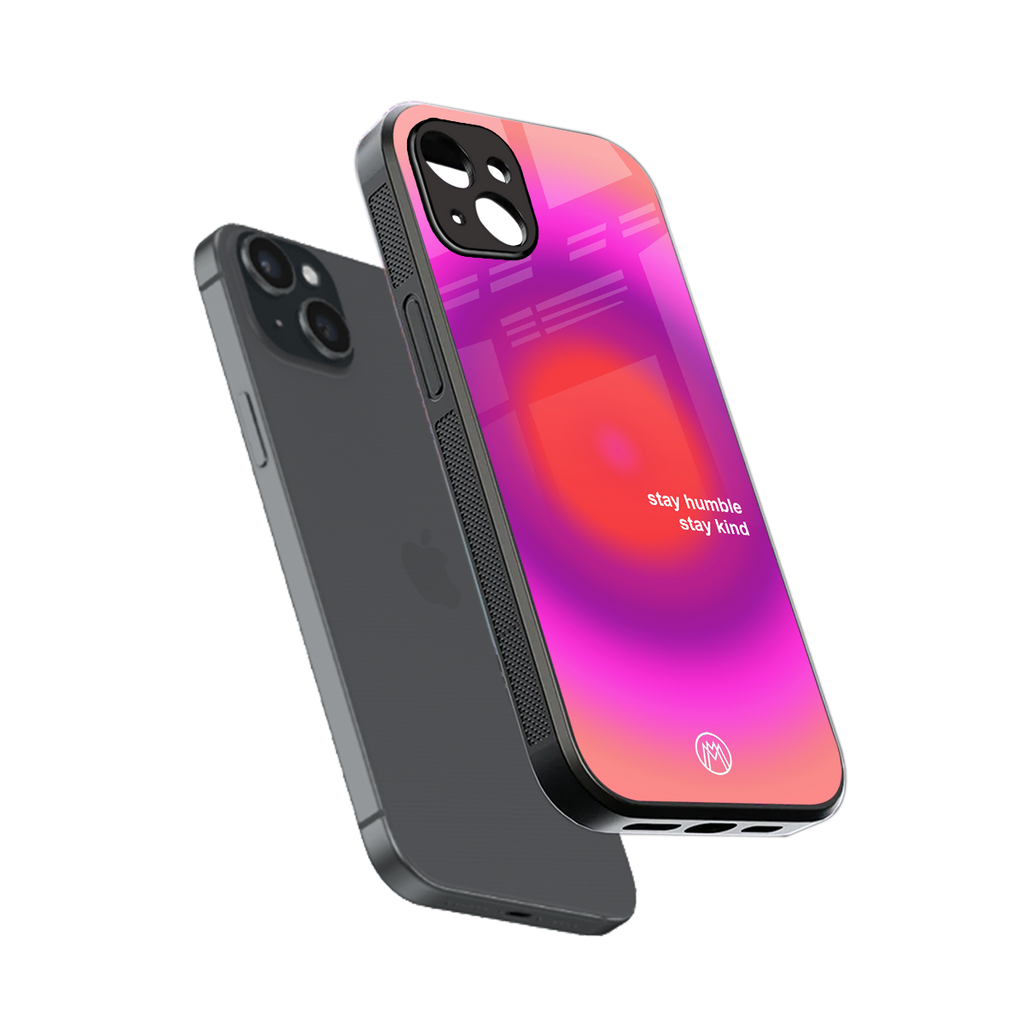 stay kind back phone cover | glass case for iphone 15 plus