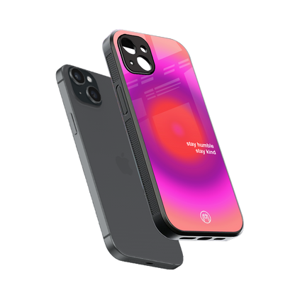 stay kind back phone cover | glass case for iphone 14 plus