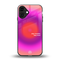 stay kind back phone cover | glass case for iphone 16 plus