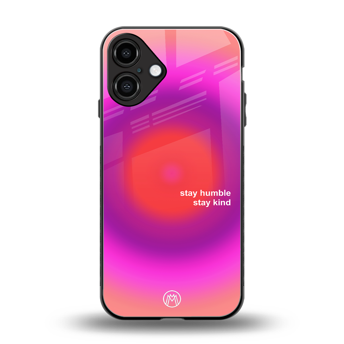 stay kind back phone cover | glass case for iphone 16 plus