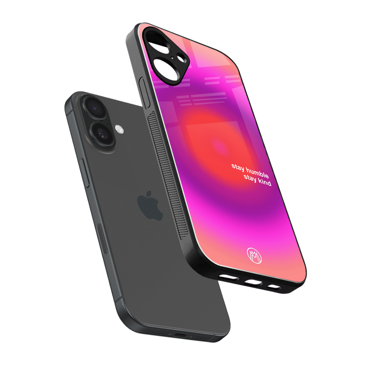 stay kind back phone cover | glass case for iphone 16 plus