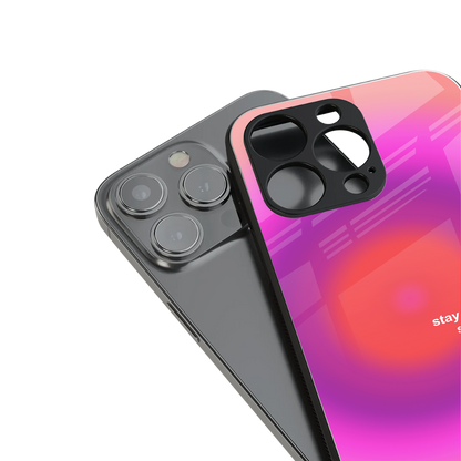 stay kind back phone cover | glass case for iphone 13 pro max