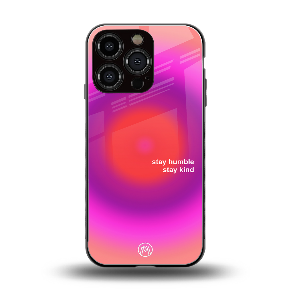 stay kind back phone cover | glass case for iphone 16 pro