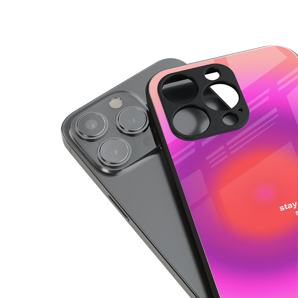 stay kind back phone cover | glass case for iphone 14 pro max