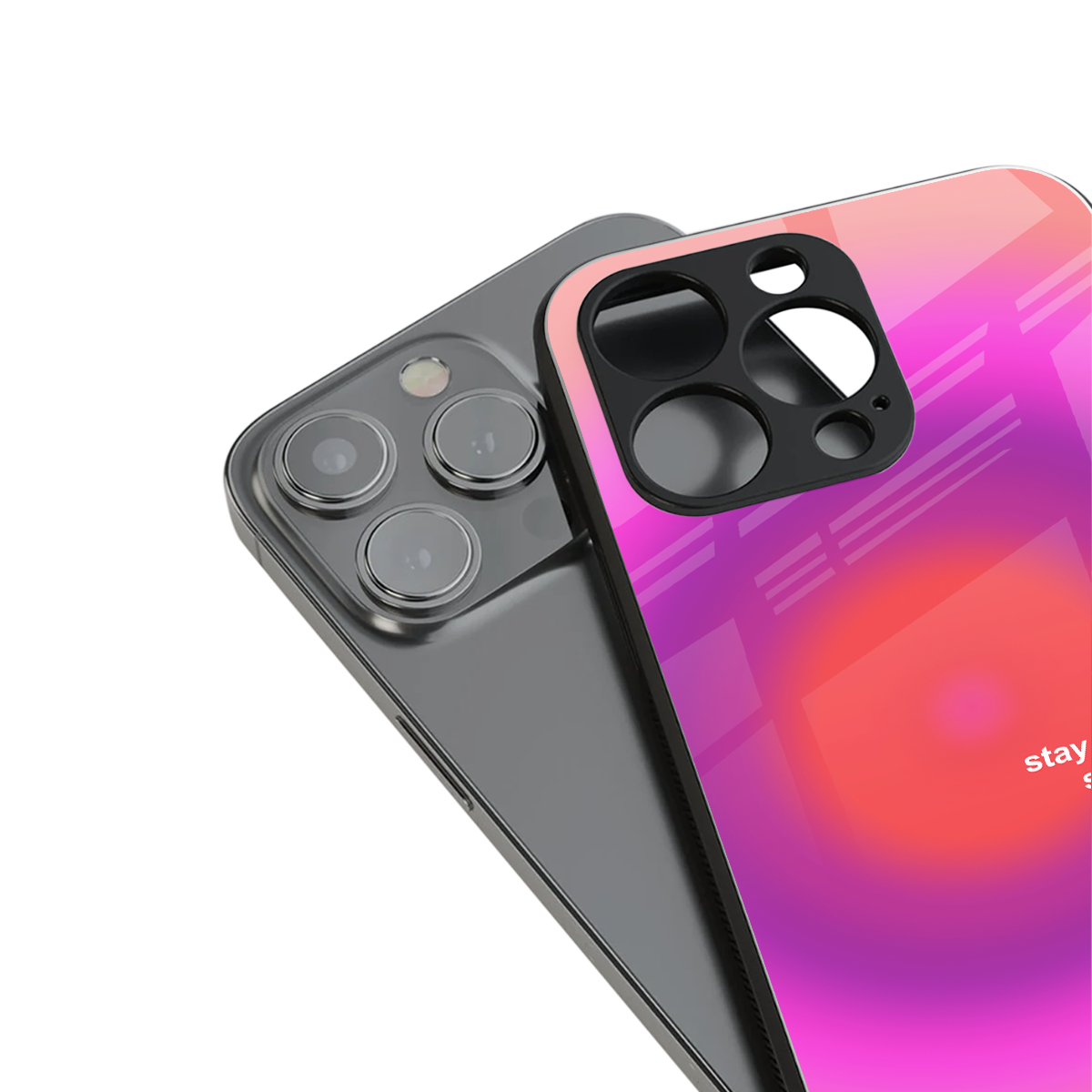 stay kind back phone cover | glass case for iphone 14 plus
