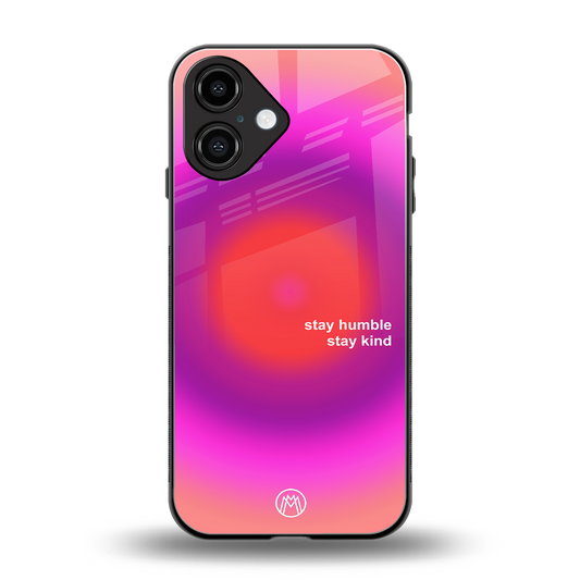 stay kind back phone cover | glass case for iphone 16