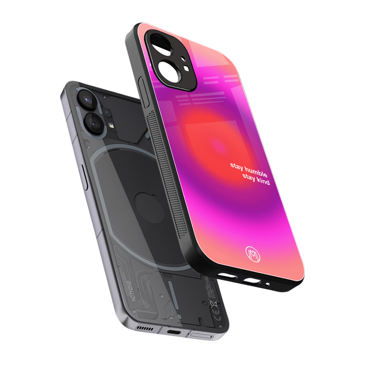 stay kind back phone cover | glass case for nothing phone 1