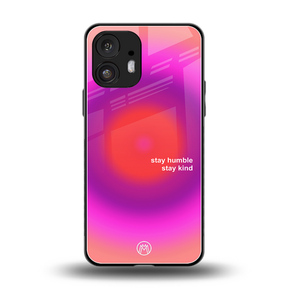 stay kind back phone cover | glass case for nothing phone 2