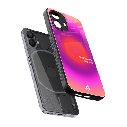 stay kind back phone cover | glass case for nothing phone 2