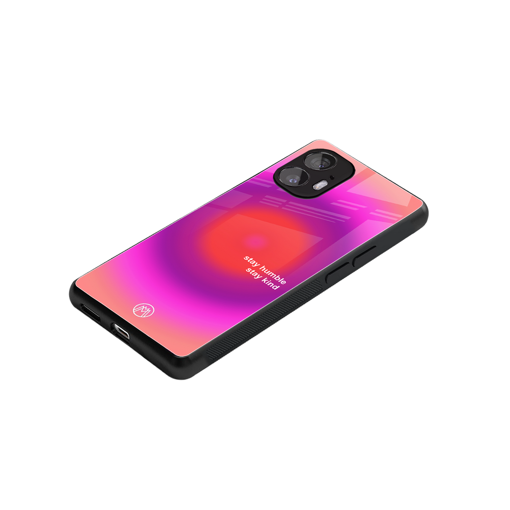 stay kind back phone cover | glass case for nothing phone 2