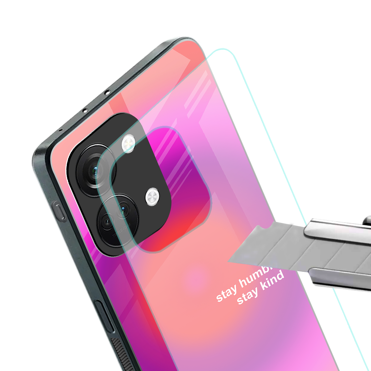 stay kind back phone cover | glass case for oneplus nord 3