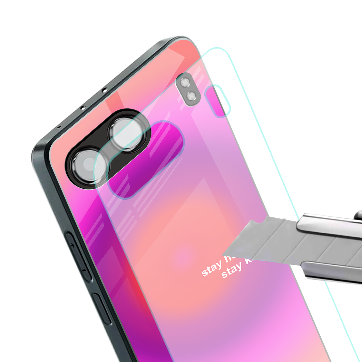 stay kind back phone cover | glass case for oneplus nord 4