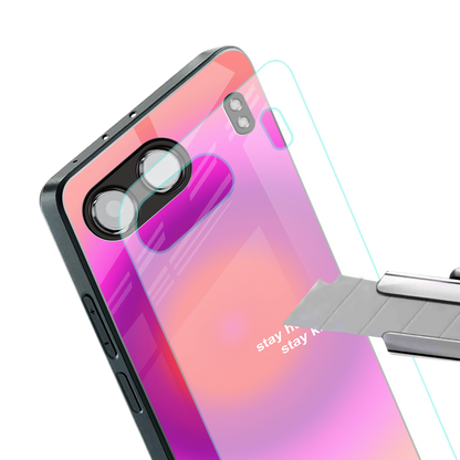 stay kind back phone cover | glass case for oneplus nord 4