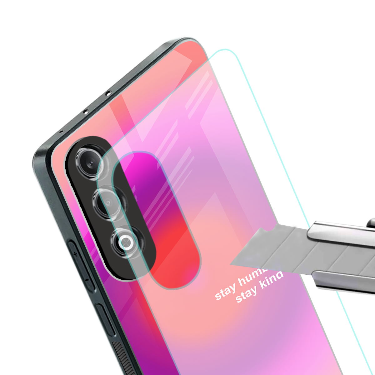 stay kind back phone cover | glass case for oneplus nord ce 4