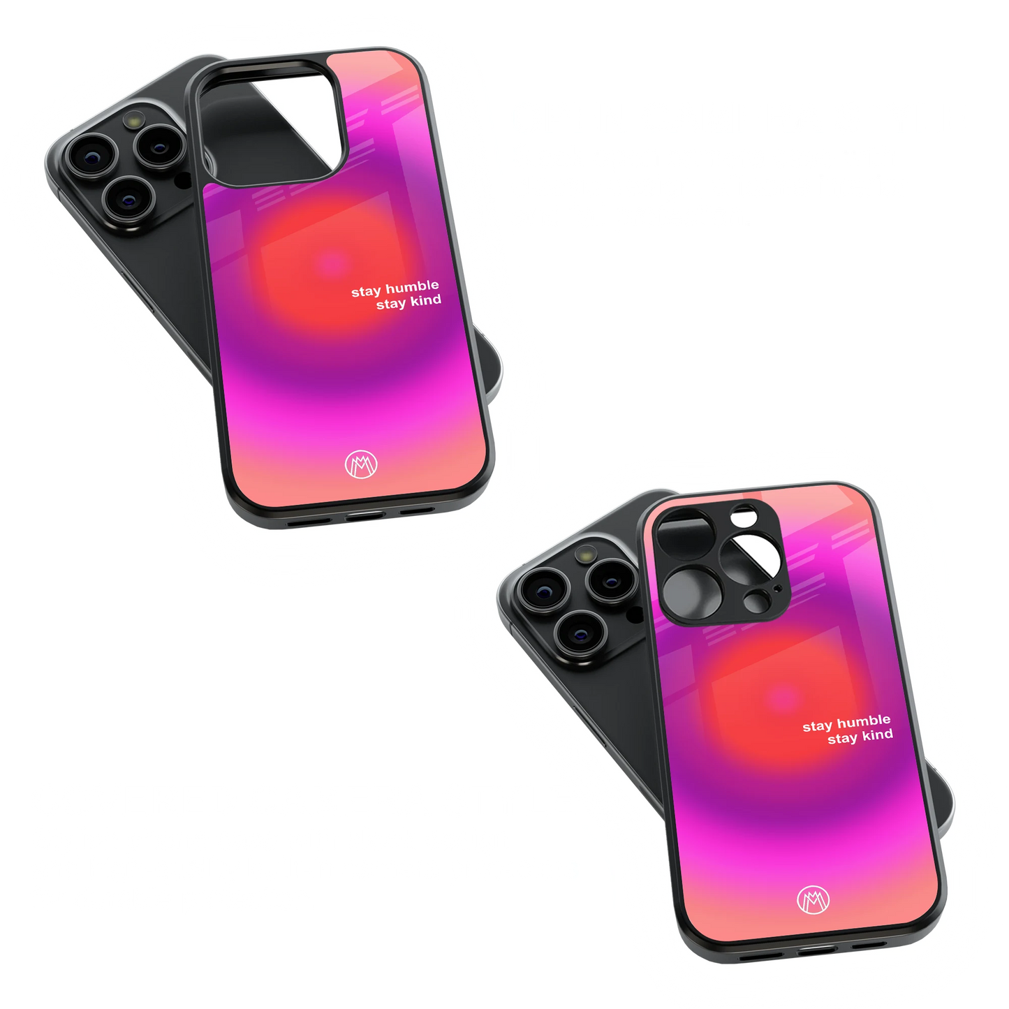Trendy Glass Back Mobile Case for iPhone, Samsung, Redmi, OnePlus, Google Pixel, Motorola