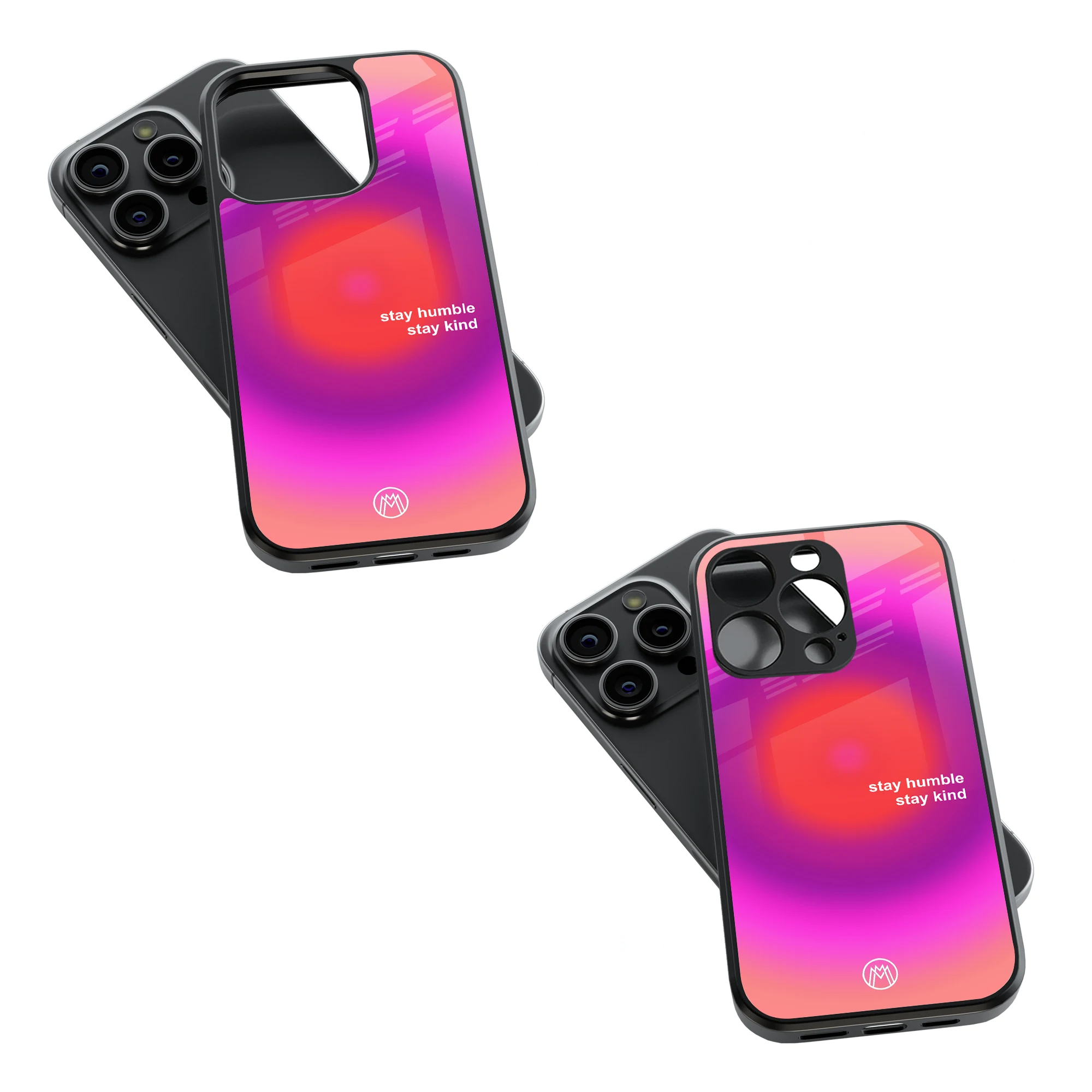 Trendy Glass Back Mobile Case for iPhone, Samsung, Redmi, OnePlus, Google Pixel, Motorola