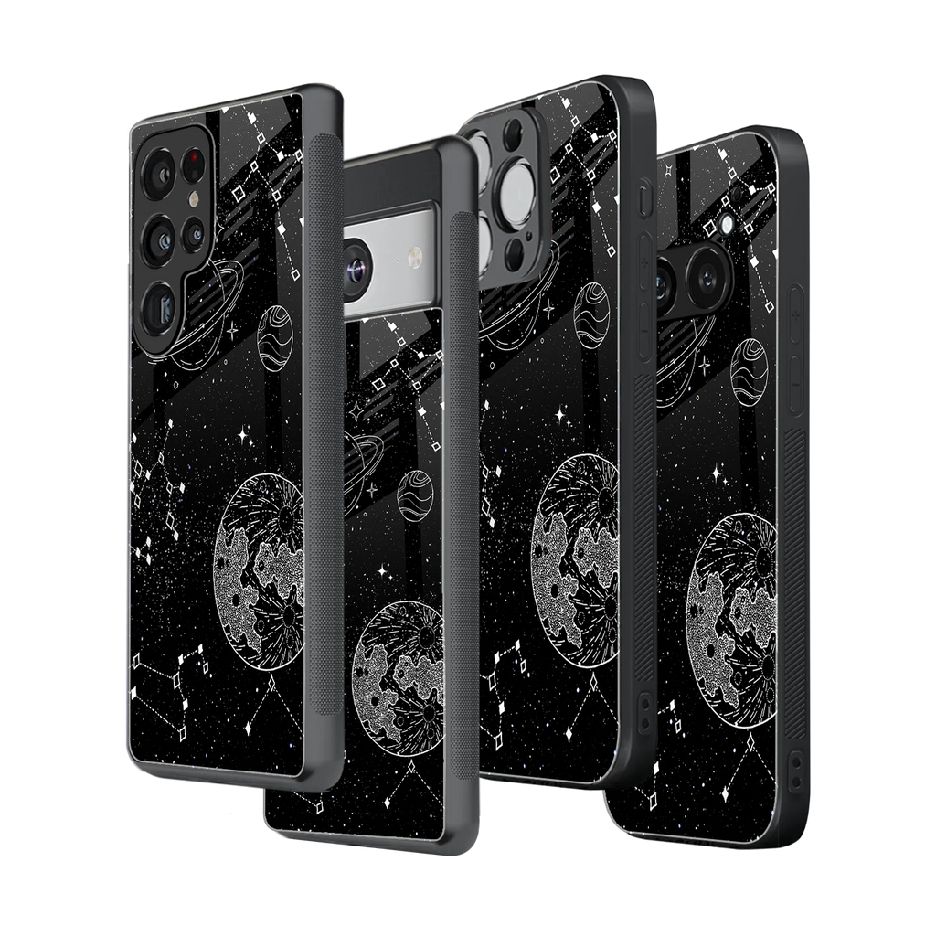 Stylish Glass Back Case for All Smartphones iPhone, Samsung, OnePlus, Pixel, Redmi, Oppo, Vivo, Motorola