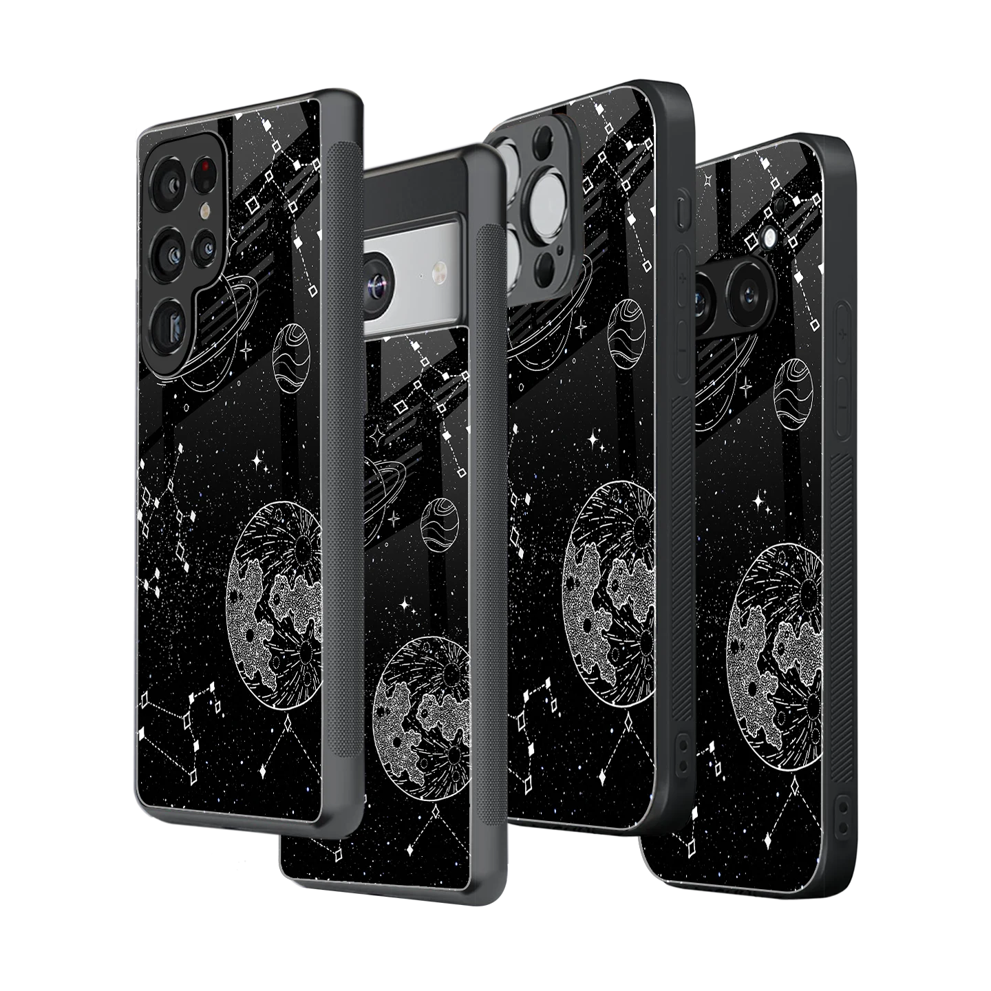 Stylish Glass Back Case for All Smartphones iPhone, Samsung, OnePlus, Pixel, Redmi, Oppo, Vivo, Motorola