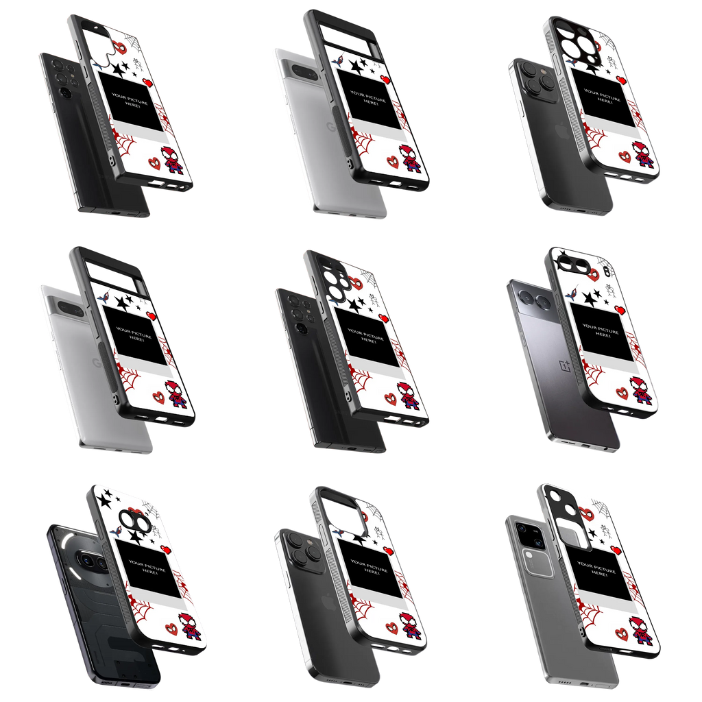 Polaroid Personalised Glass Phone Case