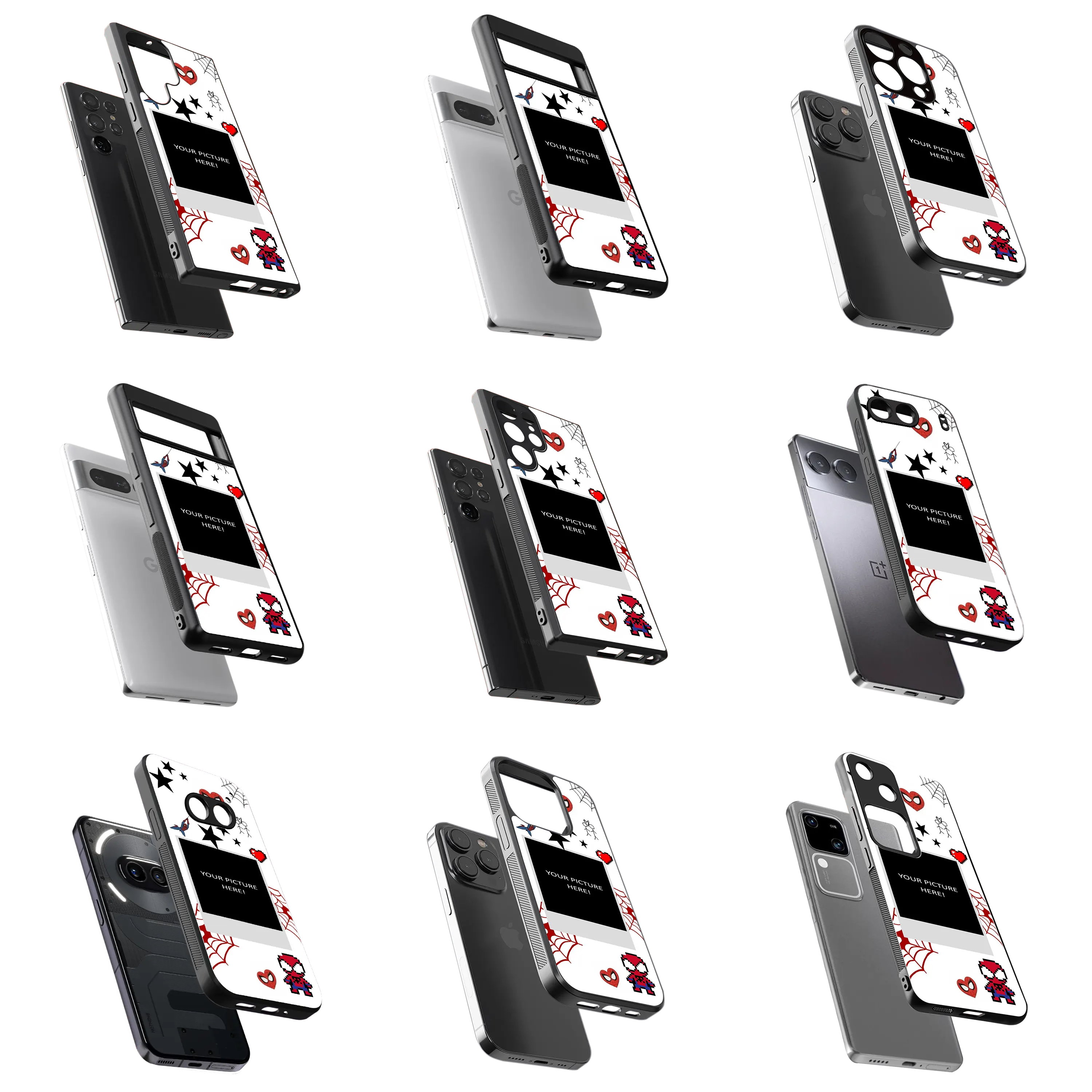 Polaroid Personalised Glass Phone Case