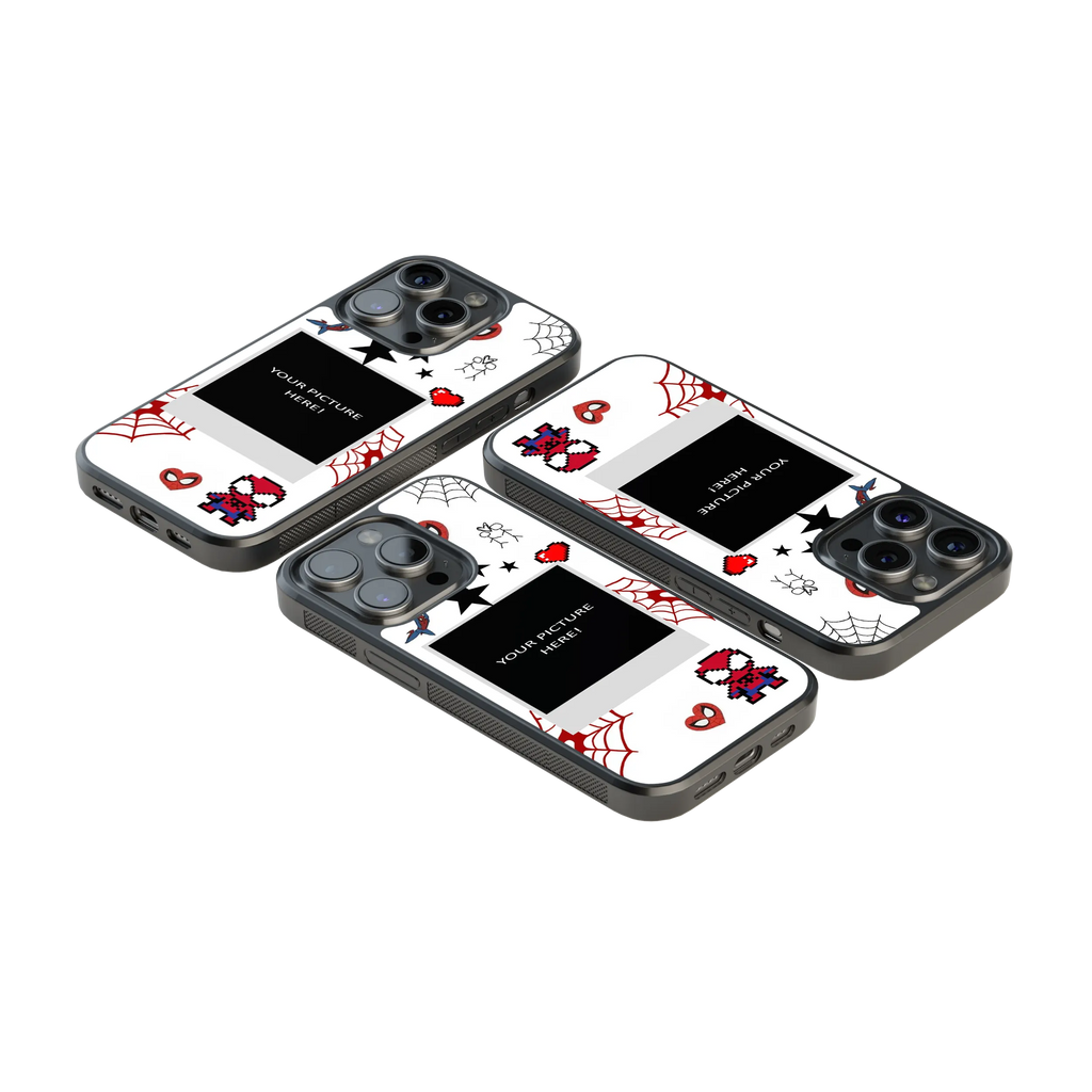 Polaroid Personalised Glass Phone Case