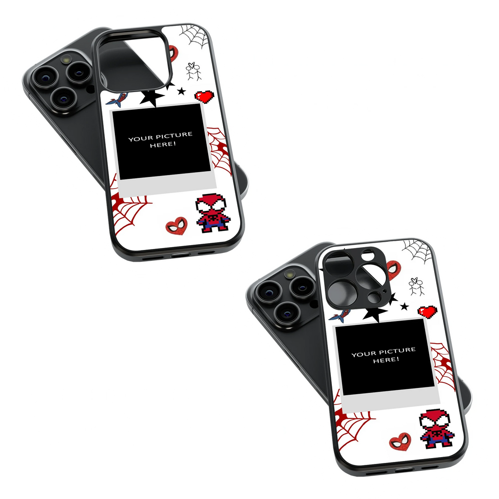 Polaroid Personalised Glass Phone Case