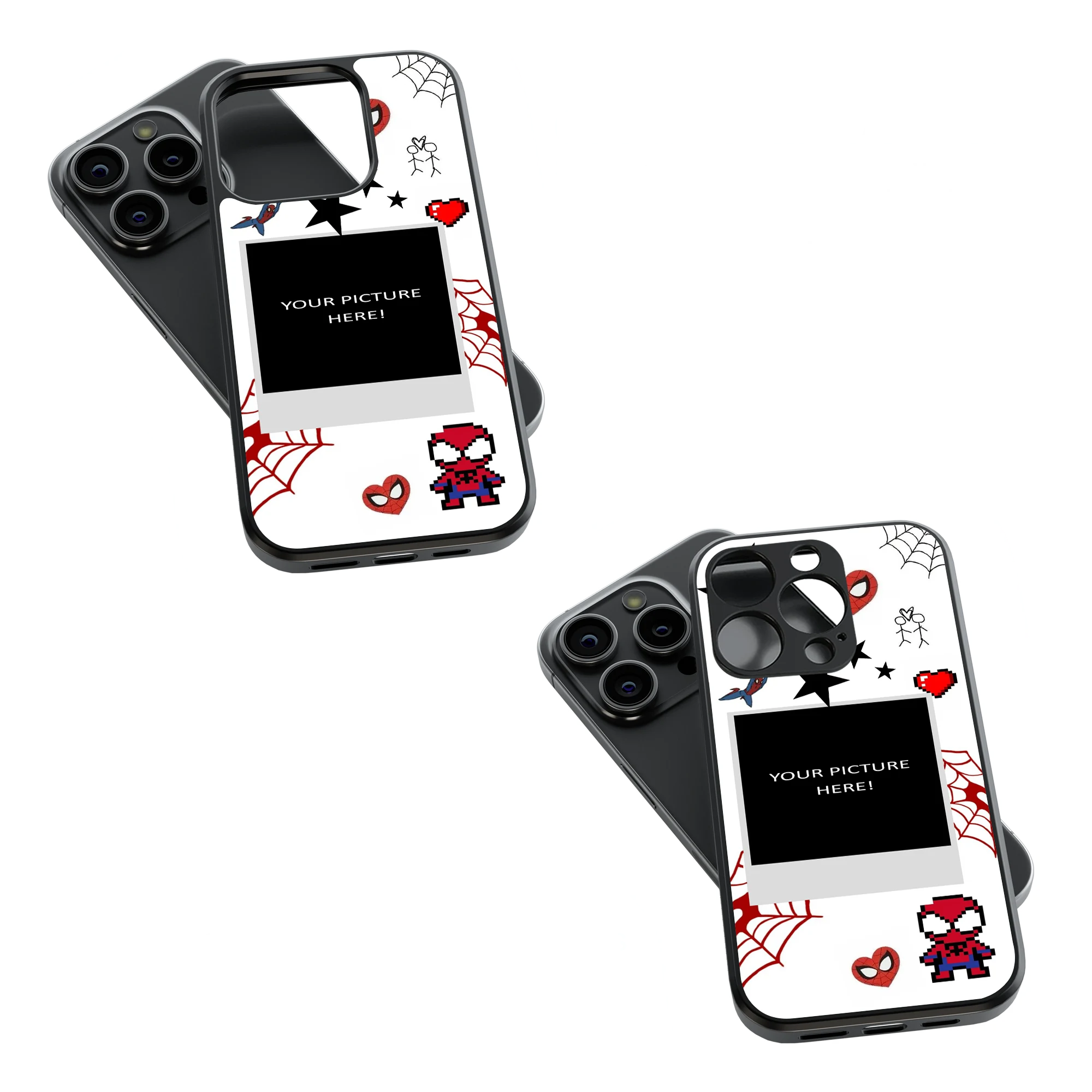 Polaroid Personalised Glass Phone Case