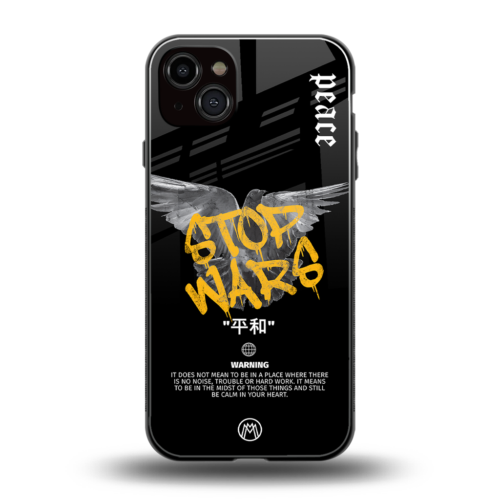 stop wars back phone cover | glass case for iphone 14 plus
