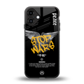 stop wars back phone cover | glass case for iphone 16 plus