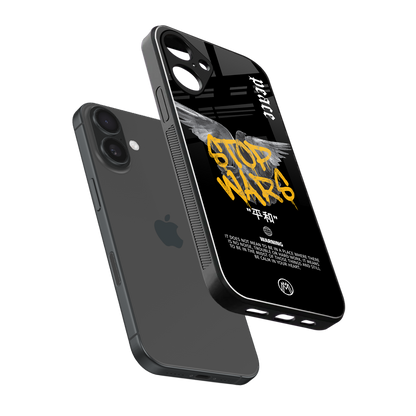 stop wars back phone cover | glass case for iphone 16 plus
