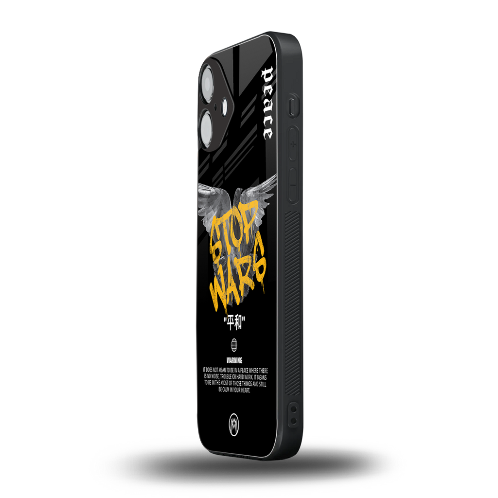 stop wars back phone cover | glass case for iphone 16 plus