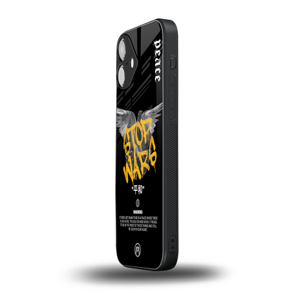 stop wars back phone cover | glass case for iphone 16 plus