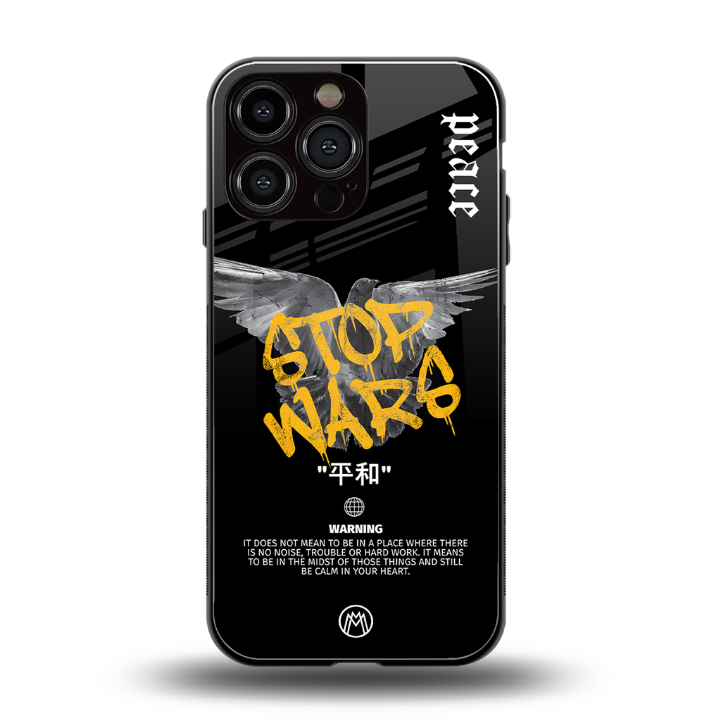 stop wars back phone cover | glass case for iphone 16 pro max