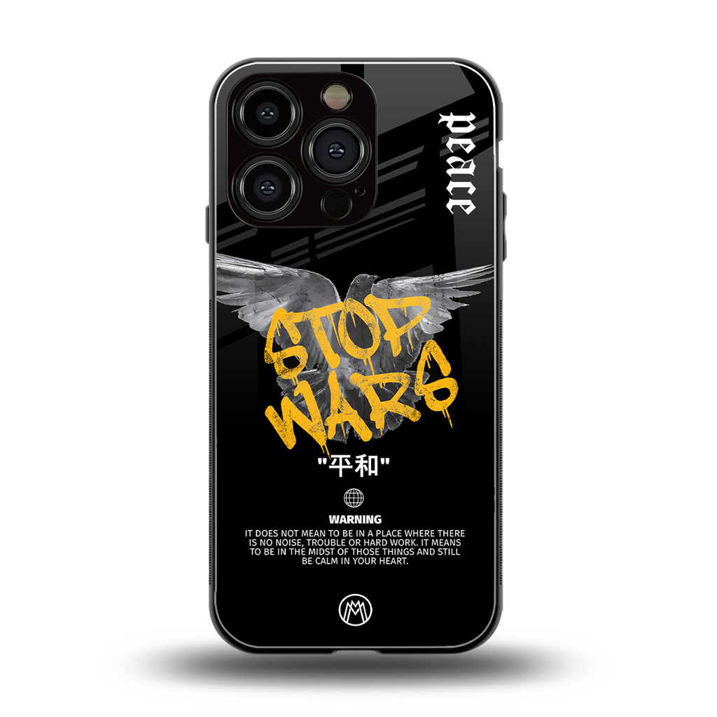 stop wars back phone cover | glass case for iphone 16 pro