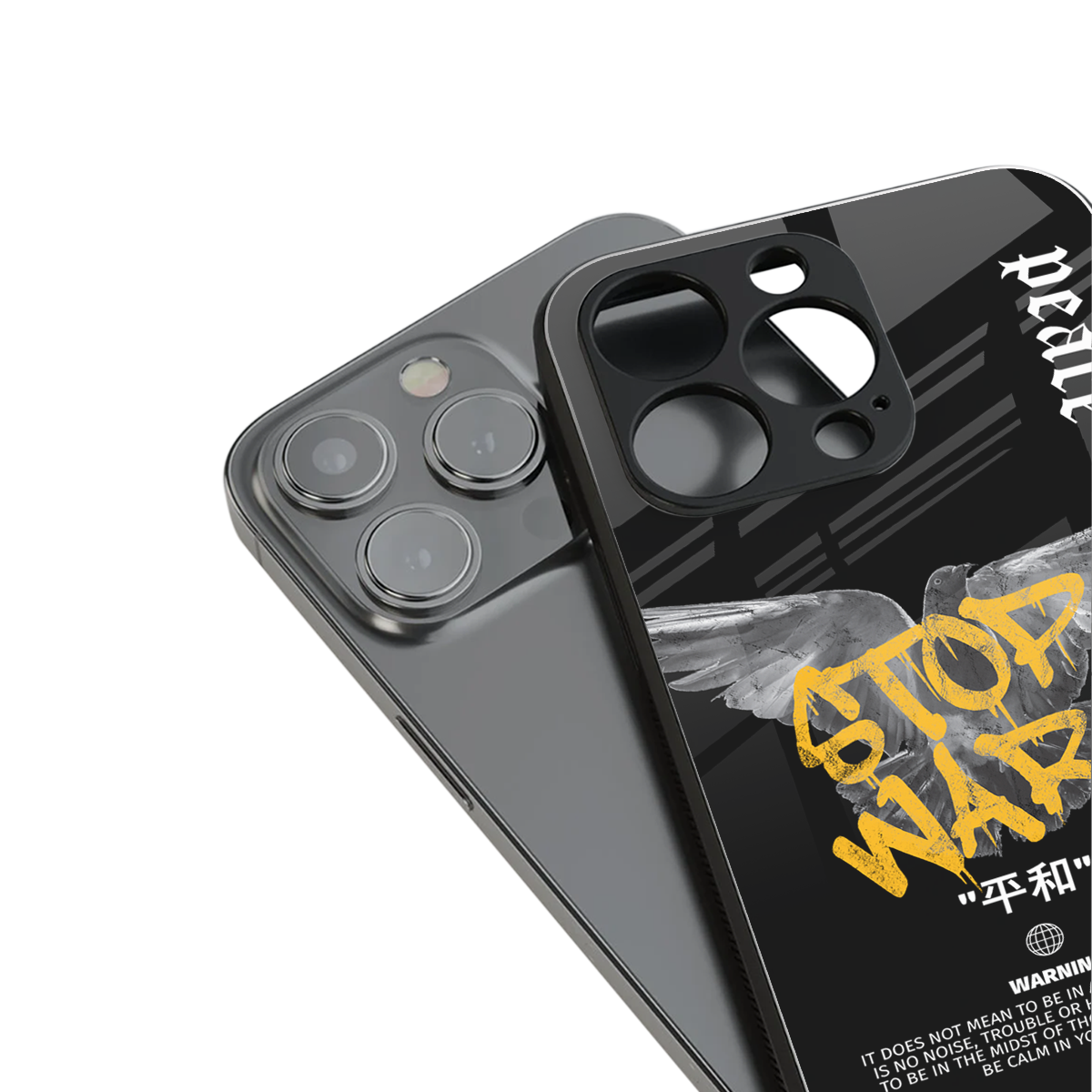 stop wars back phone cover | glass case for iphone 16 plus