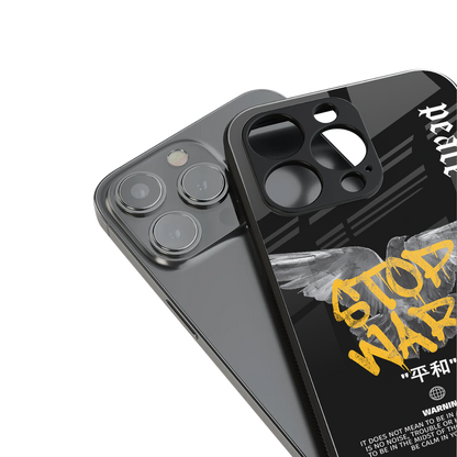 stop wars back phone cover | glass case for iphone 14 pro max