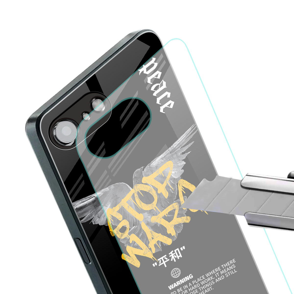 stop wars back phone cover | glass case for iphone 16e