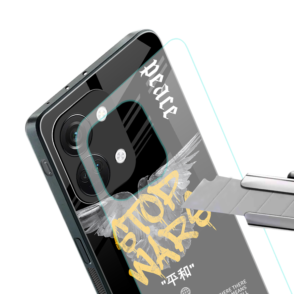 stop wars back phone cover | glass case for oneplus nord 3