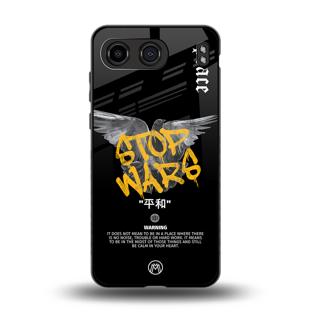 stop wars back phone cover | glass case for oneplus nord 4