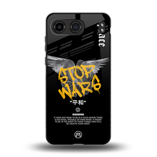stop wars back phone cover | glass case for oneplus nord 4