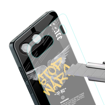 stop wars back phone cover | glass case for oneplus nord 4