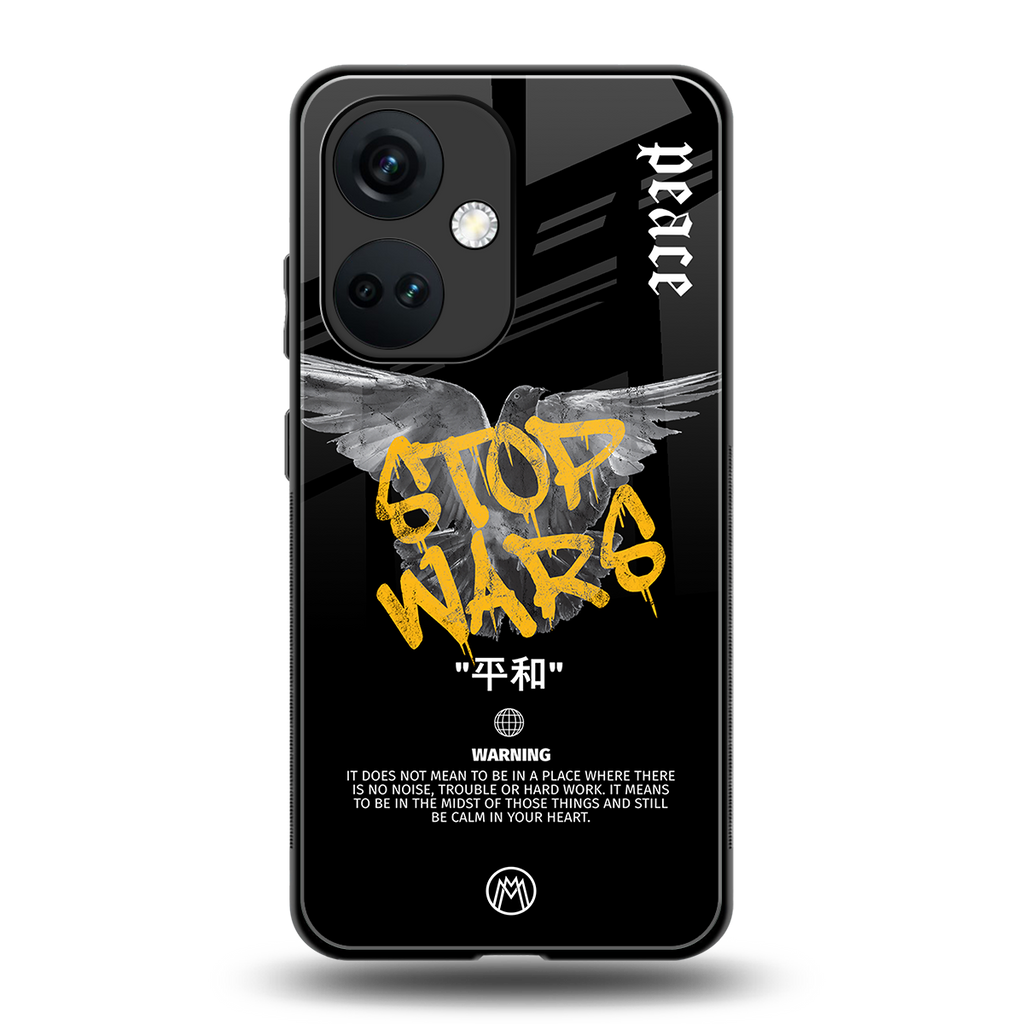 stop wars back phone cover | glass case for oneplus nord ce 3