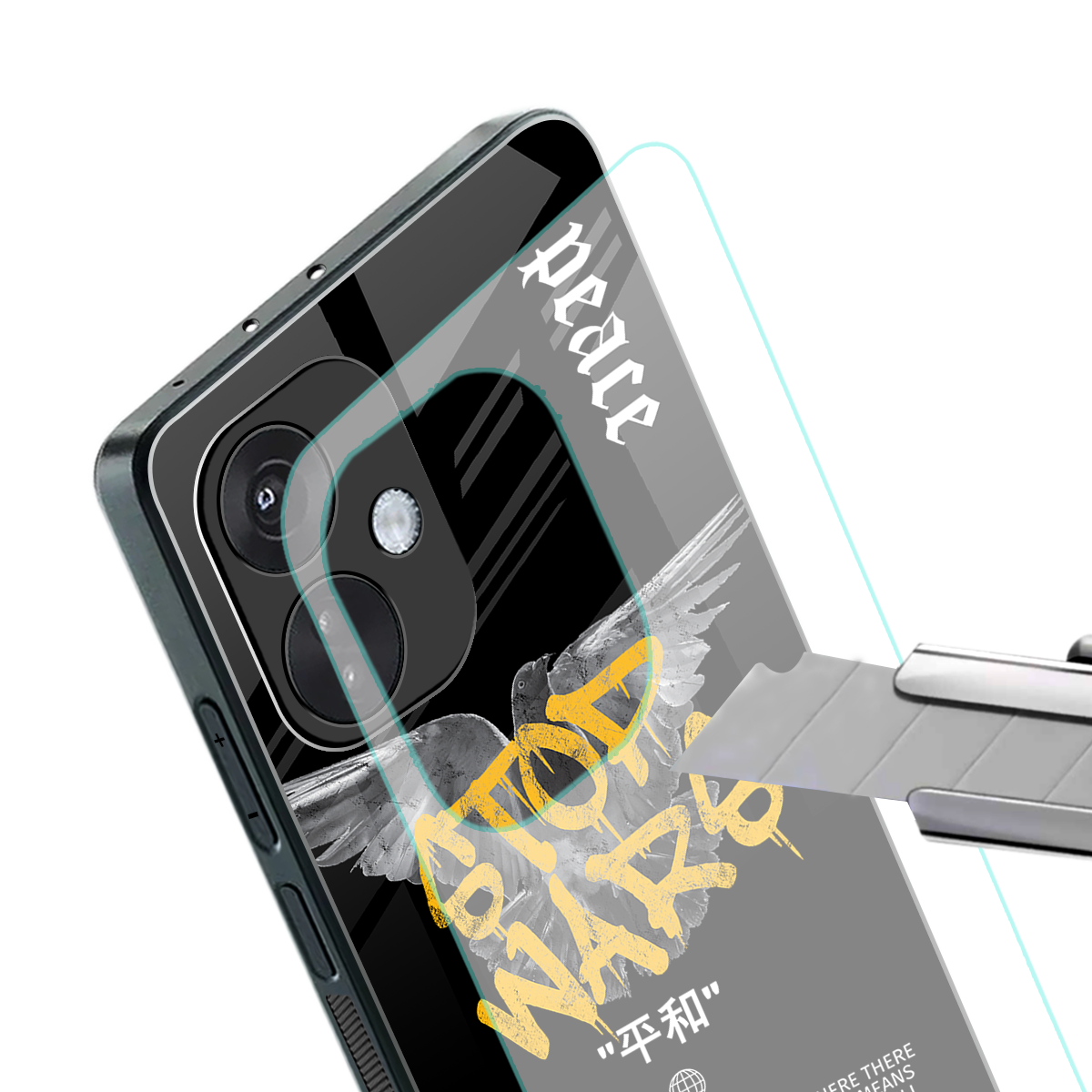 stop wars back phone cover | glass case for oneplus nord ce 3