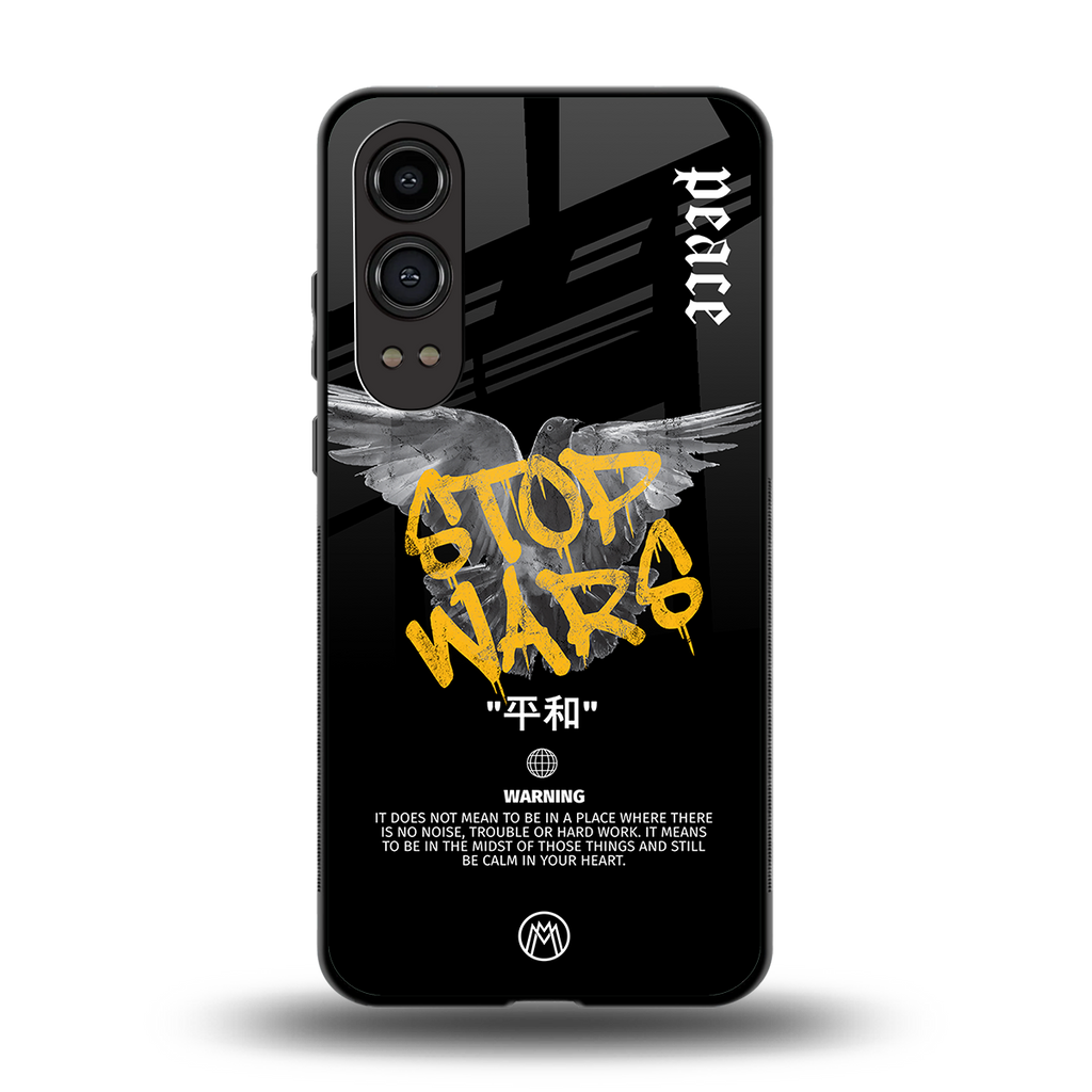 stop wars back phone cover | glass case for oneplus nord ce 4 lite