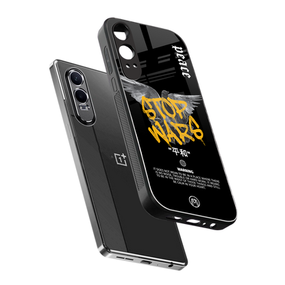 stop wars back phone cover | glass case for oneplus nord ce 4 lite